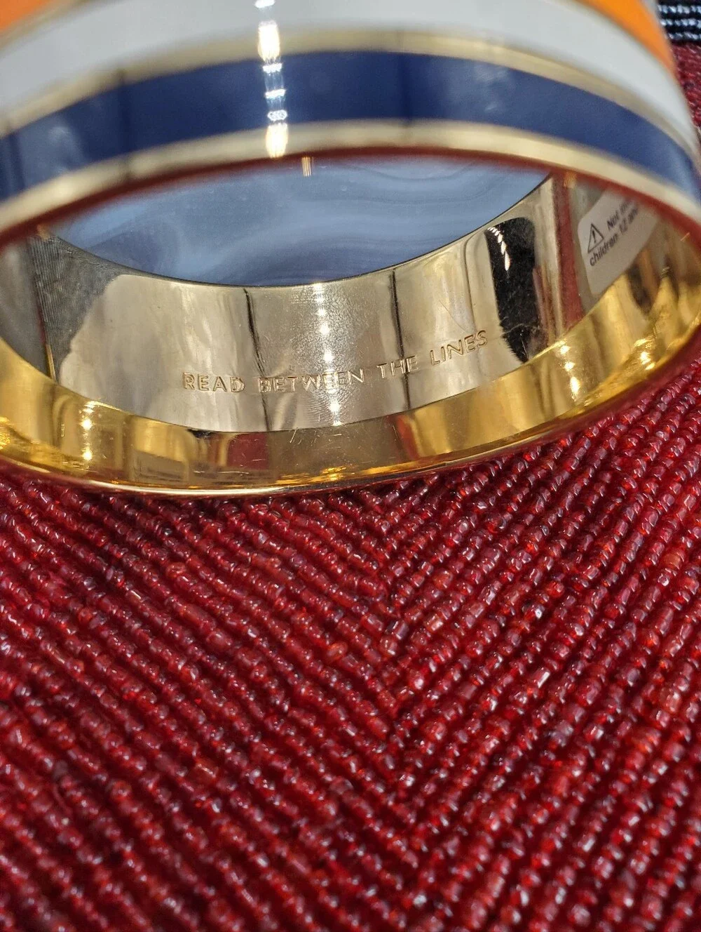 Two vibrant enamel and gold-plated bangle bracelets from Kate Spade New York. - Picture 8 of 17